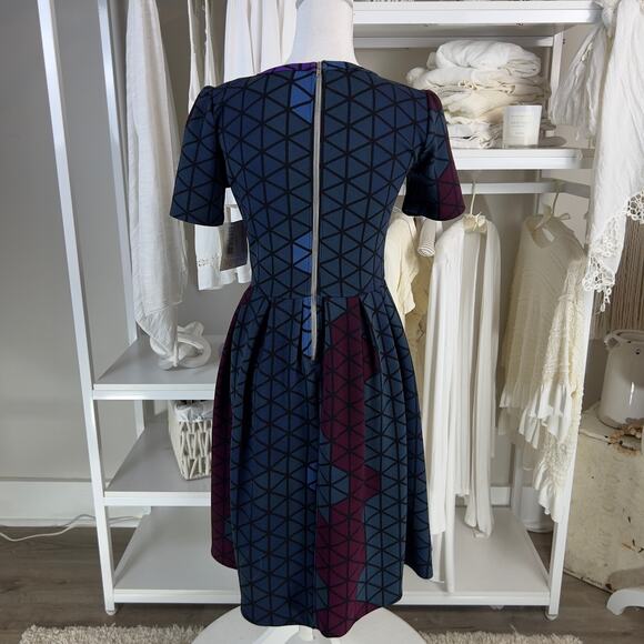 Lularoe Amelia women's size small, skater dress, geometric, sexy, office #1992 - Picture 11 of 11
